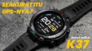 Cuman 400rb Punya Battre Badak + Ada GPS  juga - Smart Watch K37 by Mitimes