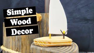 DIY Little Wooden Sailboat