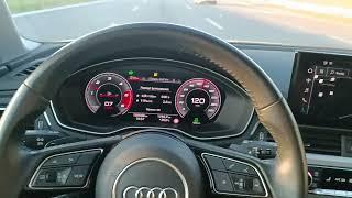 ILE PALI ?? AUDI A4 B9 40tdi 2.0TDI 190HP FWD DSG 120KMH test spalania fuel consumption pov driving