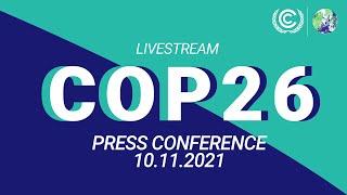 COP26  UN Climate Change Press Conference