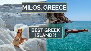 The most beautiful Greek Island Milos  Milos Greece Travel Vlog