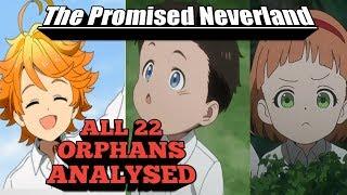 Every Orphan in The Promised Neverland Grace Field Orphans