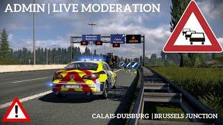 ️ TRAFFIC JAM in C-D  BRUSSELS JUNCTION  ‍️TruckersMP Game Moderator