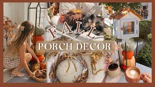 AUTUMN PORCH DECOR  adding fall touches & DIYs to our outdoor space