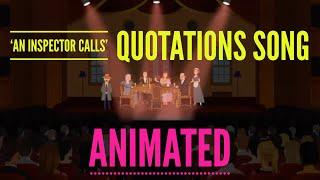 An Inspector Calls Quotations Song animated 60 Minute Edit