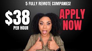 5 Companies With Work From Home Jobs 2024. Currently Hiring