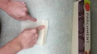 CannaPlates How To Fold a directional flow parchment paper