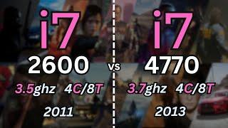 i7 2600 vs i7 4770 Tested in 14 Games 2024  1080p