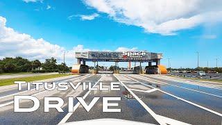 4K Artemis Countdown  Drive To Kennedy Space Center  Merritt Island  Cape Canaveral Titusville