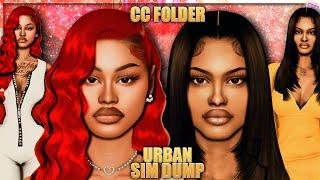 URBAN SIM DUMP 101  - CC & SIM DOWNLOAD  Sims 4 CAS