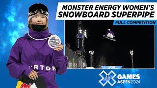 Monster Energy Women’s Snowboard SuperPipe FULL COMPETITION  X Games Aspen 2024