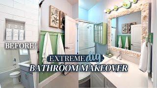 EXTREME DIY BATHROOM MAKEOVER Decorate with Me 2024