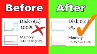 Optimize 100% Disk Usage Fixing High Disk Usage on Windows 1110