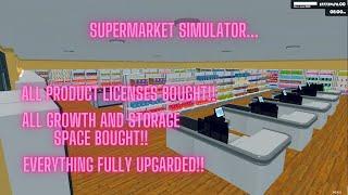 SUPERMARKET SIMULATOR MAX LEVEL FULLY UPGRADED... RICH EDTION...