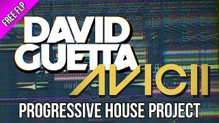 Free FLP David Guetta Style Progressive House  Avicii EDM Project FL Studio Tutorial