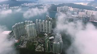 Drone in clouds with City view  Free stock footage  Free HD Videos - no copyright