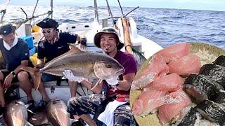 Catch and Sushi the Greater Amberjack of TOKARA Islands