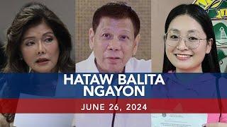 UNTV Hataw Balita Ngayon  June 26 2024