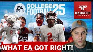 What EA Sports CFB25 got right about the Wisconsin Badgers football team