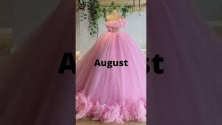 Choose one Birthday month and see your Bridal Gown\ Miss Funtuber   #shorts