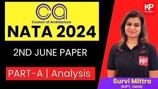 Paper Analysis NATA 2024  PART-A 2nd June 2024  NATA PART A Paper Analysis