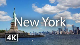 New York 4K  City Tour with Calm Music
