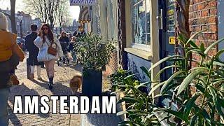  EXPLORING THE OTHER SIDE OF AMSTERDAM  SUNNY WINTER WALK - HIDDEN GEMS OF THE CITY  4K video