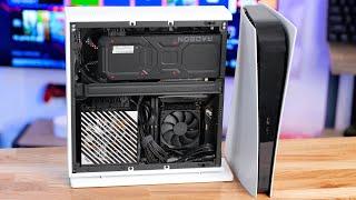 I Built a MINI Gaming PC... its small like my Xbox and PS5 AMD Ryzen