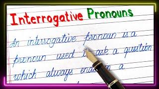 Definition of interrogative pronoun  What is interrogative pronoun  E.g of interrogative pronoun