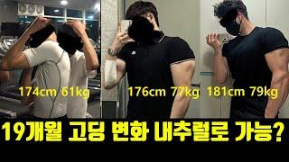 19개월 고딩의 몸 변화 내추럴로 가능?