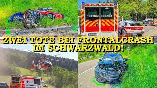 ZWEI TOTE bei UNFALL im SCHWARZWALD - AUTO PRALLT IN MOTORRAD - BIKER 33 + SOZIA 32 STERBEN