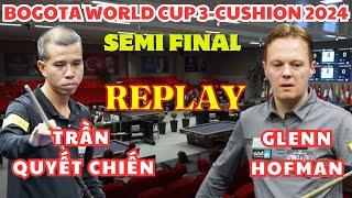 L4  TRẦN QUYẾT CHIẾN vs GLENN HOFMAN  BOGOTA WORLD CUP 3-CUSHION 2024