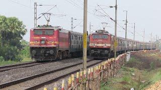 HIGH SPEED PERFECT CROSSING TRAINS  DIESEL TRAINS & ELECTRIC TRAINS  INDIAN RAILWAYS