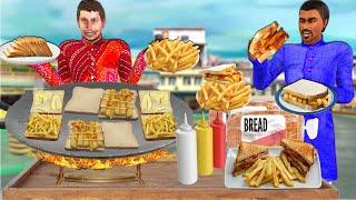 French Fries Sandwich Street Food Desi Style Tasty Sandwich Hindi Kahani Moral Stories Comedy Video