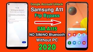 Samsung Galaxy A11 Frp BypassSamsung SM- A115F Google Lock Bypass NO SIMNO Bluetooth New Method 