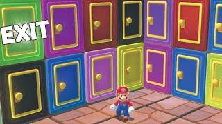 100 Mystery Doors But Only One Lets MARIO Escape Preston 100 Mystery Doors parody