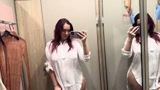 Transparent dresses   Try On Haul at the MALL 2024