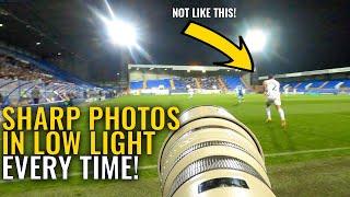 Tips for Sharp Images in Low Light Sports Photography Settings