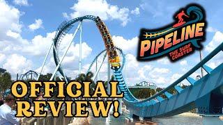 Official SeaWorld Orlando Pipeline Surf Coaster Review