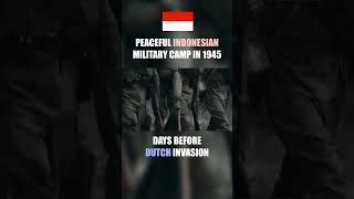 Peaceful Indonesian military camp before Dutch attack #shorts #war #military #tni #history #ww2