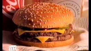 Burger King Double Cheeseburger commercial 1994
