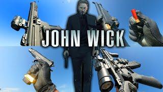 All JOHN WICK Weapons Loadouts & Pick Ups in Call of Duty Real Names Animations & more..
