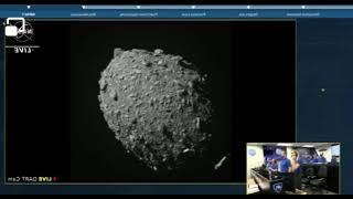 Momento en que la NASA impacta un meteorito con una nave espacial.  Video cortesía de la NASA