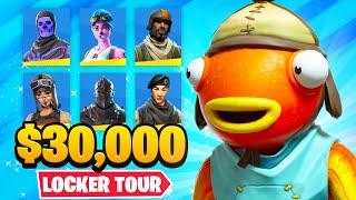 TIKOS $30000 FORTNITE LOCKER TOUR