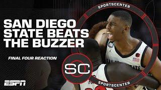 Reaction to San Diego State’s buzzer-beating Final Four win vs. FAU  SportsCenter