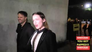 Sarah Bolger talks about St Patricks Day arriving to Arena Cinema in Hollywood