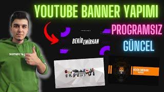 PROGRAMSIZ YOUTUBE KANAL RESMİ BANNER YAPIMI 2023