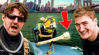 Hunting for Mammoth Bones in the East River 75 FEET UNDERWATER