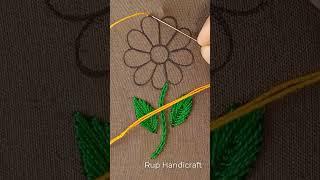 Basic Stitch Flower Embroidery Tutorial  Amazing Mini Flower All over Design Embroidery #shorts s