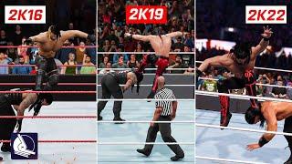 WWE 2K22 VS WWE 2K19 VS WWE 2K16 epic comparison